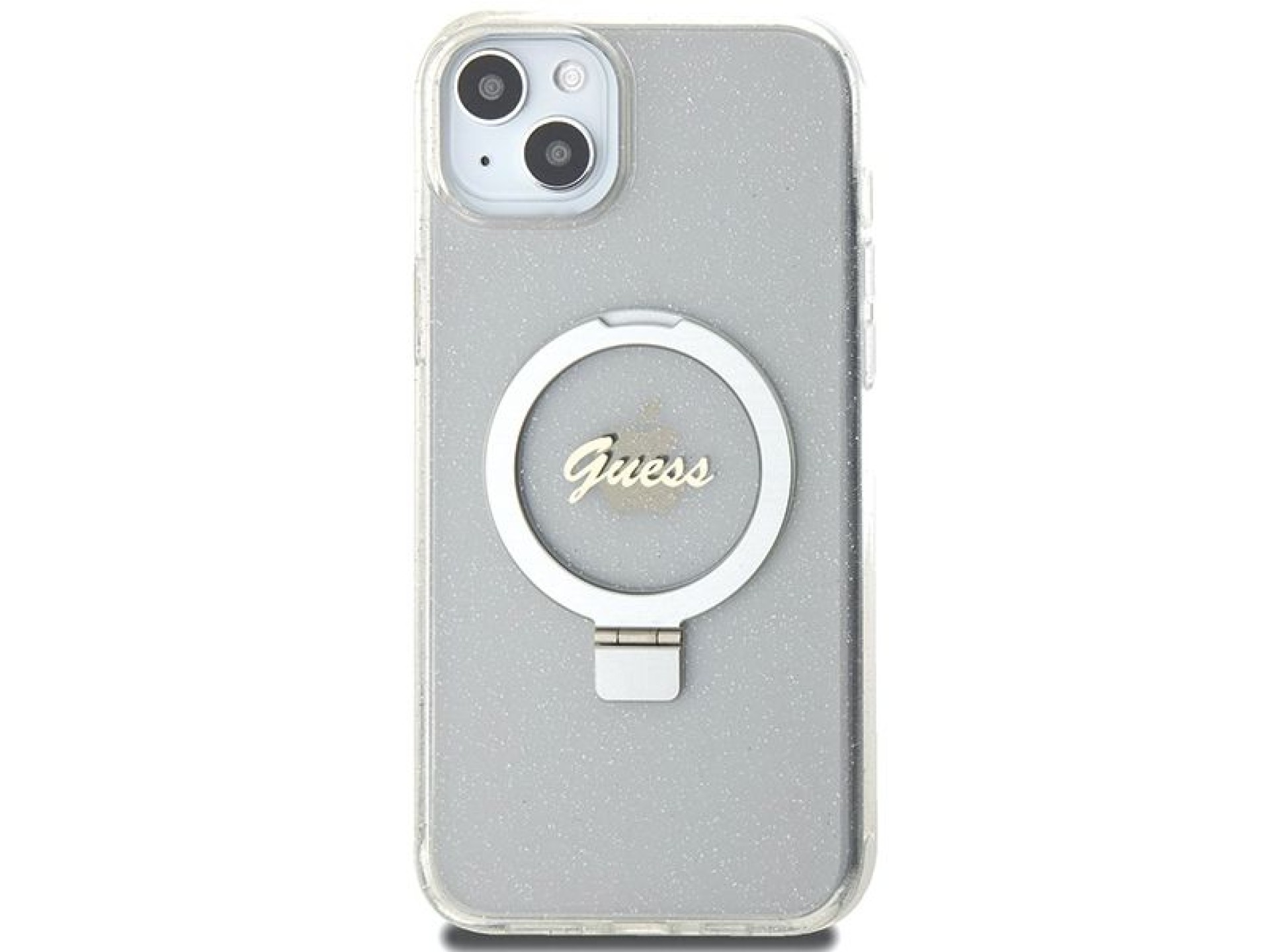 Capa rígida transparente Guess GUHMP15MHRSGSD para iPhone 15 Plus / 14 Plus de 6,7