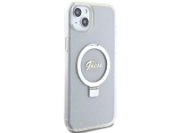 Capa rígida transparente Guess GUHMP15MHRSGSD para iPhone 15 Plus / 14 Plus de 6,7" com suporte de a Capa rígida transparente Guess GUHMP15MHRSGSD para iPhone 15 Plus / 14 Plus de 6,7" com suporte de a