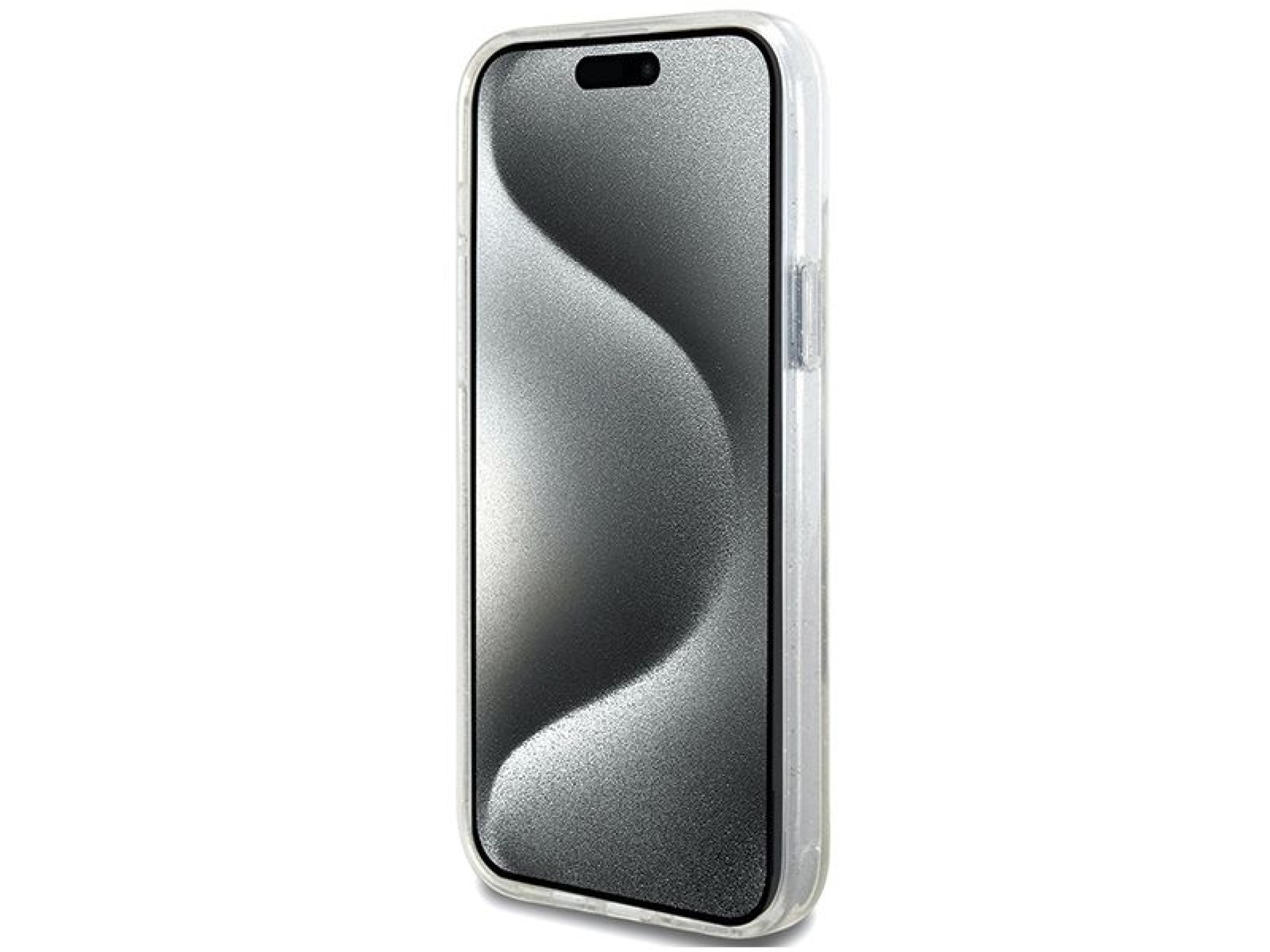 Capa rígida transparente Guess GUHMP15MHRSGSD para iPhone 15 Plus / 14 Plus de 6,7