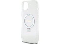 Capa rígida transparente Guess GUHMP15MHRSGSD para iPhone 15 Plus / 14 Plus de 6,7" com suporte de a Capa rígida transparente Guess GUHMP15MHRSGSD para iPhone 15 Plus / 14 Plus de 6,7" com suporte de a
