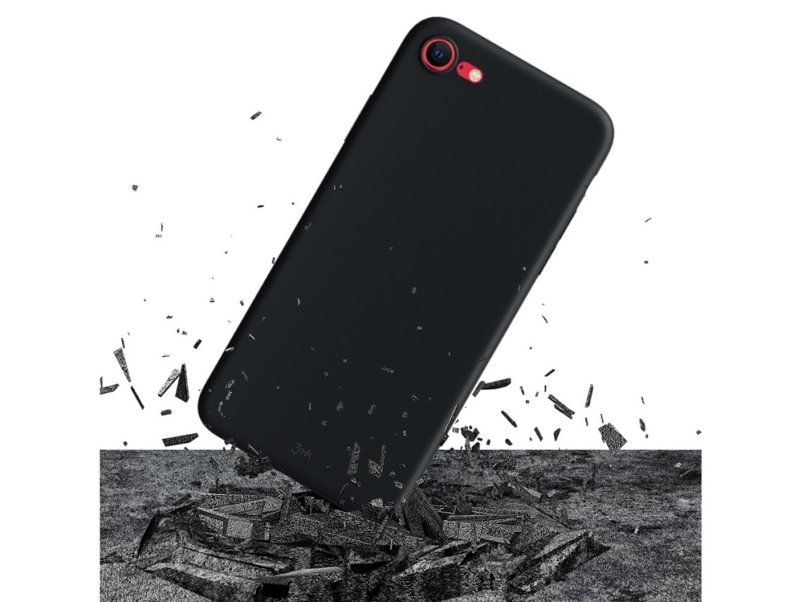 Funda 3mk Matt Case Pro para Apple iPhone SE 2022 - negro mate