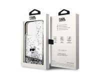 Capa transparente Karl Lagerfeld Liquid Glitter Choupette para iPhone 14 Pro Max