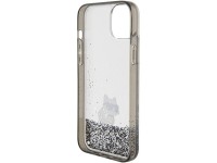 Capa transparente Karl Lagerfeld Liquid Glitter Choupette para iPhone 15 Plus Capa transparente Karl Lagerfeld Liquid Glitter Choupette para iPhone 15 Plus