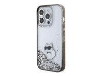 Karl Lagerfeld Liquid Glitter Choupette case for iPhone 15 Pro Max - transparent