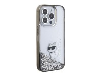 Karl Lagerfeld Liquid Glitter Choupette case for iPhone 15 Pro Max - transparent