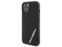 Capa Karl Lagerfeld 3D emborrachada com vários logotipos para iPhone 15 - preta Capa Karl Lagerfeld 3D emborrachada com vários logotipos para iPhone 15 - preta