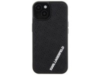 Capa Karl Lagerfeld 3D emborrachada com vários logotipos para iPhone 15 - preta Capa Karl Lagerfeld 3D emborrachada com vários logotipos para iPhone 15 - preta