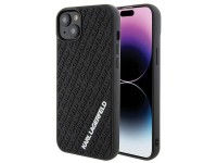 Karl Lagerfeld 3D Rubber Multi Logo case for iPhone 15 Plus - black Karl Lagerfeld 3D Rubber Multi Logo case for iPhone 15 Plus - black
