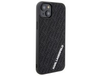 Karl Lagerfeld 3D Rubber Multi Logo case for iPhone 15 Plus - black Karl Lagerfeld 3D Rubber Multi Logo case for iPhone 15 Plus - black