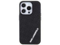 Capa Karl Lagerfeld 3D emborrachada com m�ltiplos logotipos para iPhone 15 Pro - preta