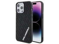 Funda Karl Lagerfeld 3D de goma con múltiples logotipos para iPhone 15 Pro Max - negra Funda Karl Lagerfeld 3D de goma con múltiples logotipos para iPhone 15 Pro Max - negra