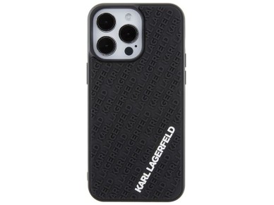 Karl Lagerfeld 3D Rubber Multi Logo case for iPhone 15 Pro Max - black Karl Lagerfeld 3D Rubber Multi Logo case for iPhone 15 Pro Max - black