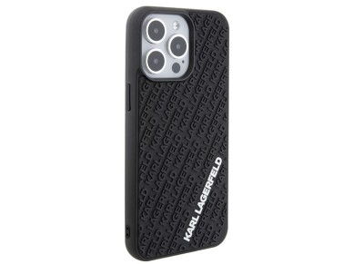 Karl Lagerfeld 3D Rubber Multi Logo case for iPhone 15 Pro Max - black Karl Lagerfeld 3D Rubber Multi Logo case for iPhone 15 Pro Max - black