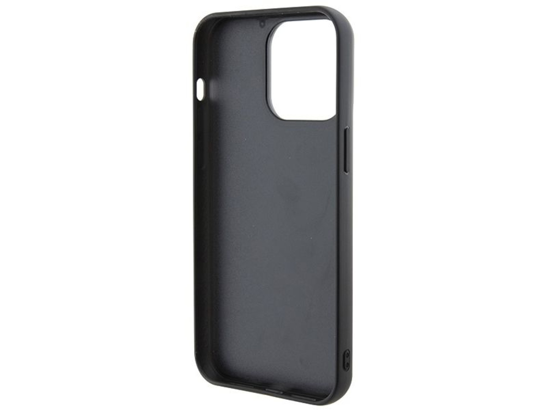 Funda Karl Lagerfeld 3D de goma con múltiples logotipos para iPhone 15 Pro Max - negra