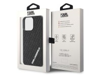 Funda Karl Lagerfeld 3D de goma con múltiples logotipos para iPhone 15 Pro Max - negra Funda Karl Lagerfeld 3D de goma con múltiples logotipos para iPhone 15 Pro Max - negra