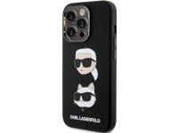 Karl Lagerfeld Silicone Karl&Choupette Head case for iPhone 15 Pro Max - black