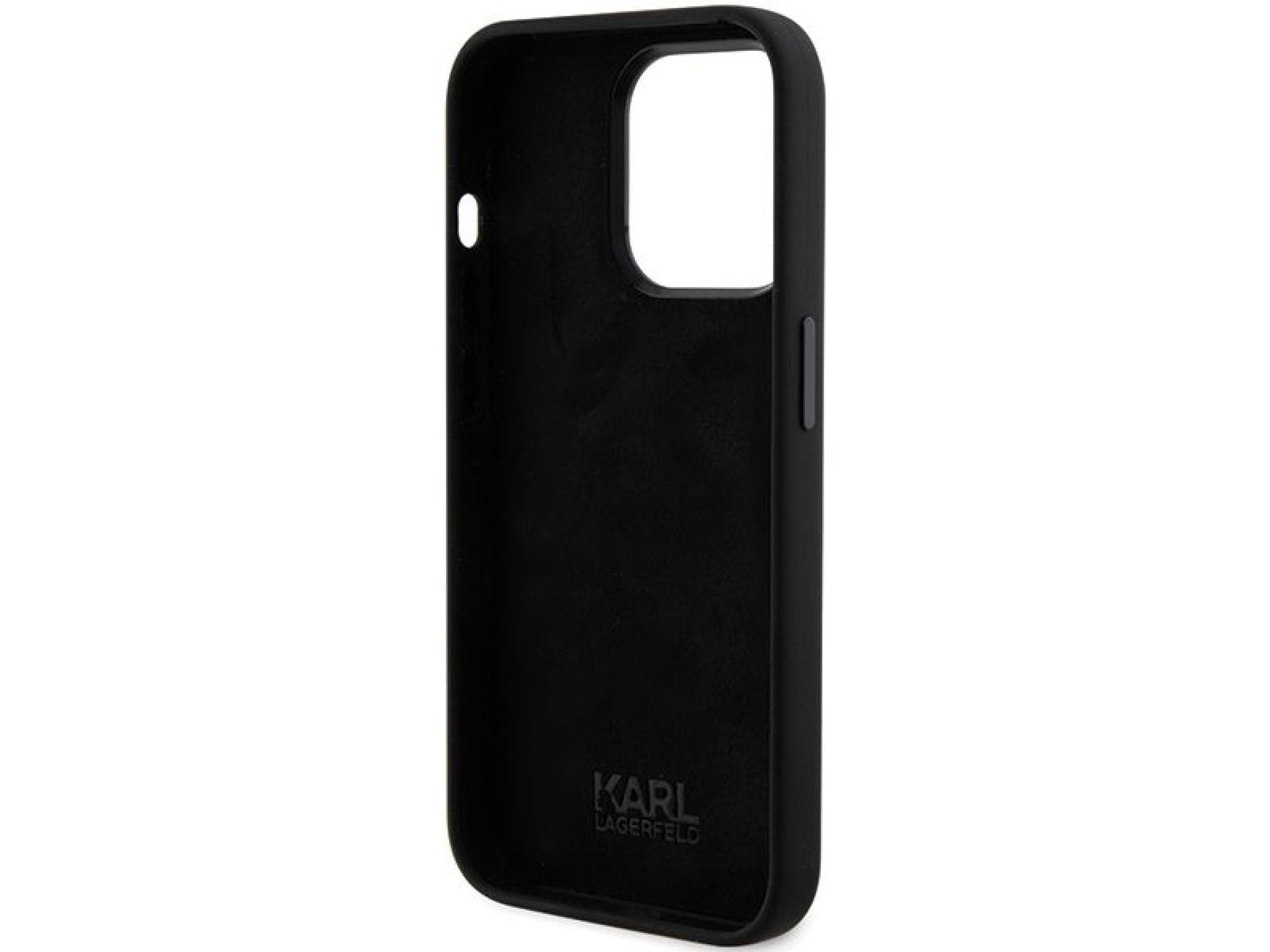 Karl Lagerfeld Silicone Karl&Choupette Head case for iPhone 15 Pro Max - black