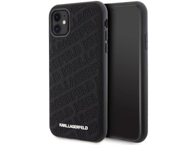 Funda Karl Lagerfeld con estampado acolchado K para iPhone 11 / Xr - negra
