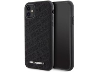 Funda Karl Lagerfeld con estampado acolchado K para iPhone 11 / Xr - negra