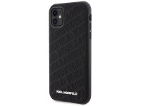Funda Karl Lagerfeld con estampado acolchado K para iPhone 11 / Xr - negra