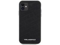 Funda Karl Lagerfeld con estampado acolchado K para iPhone 11 / Xr - negra