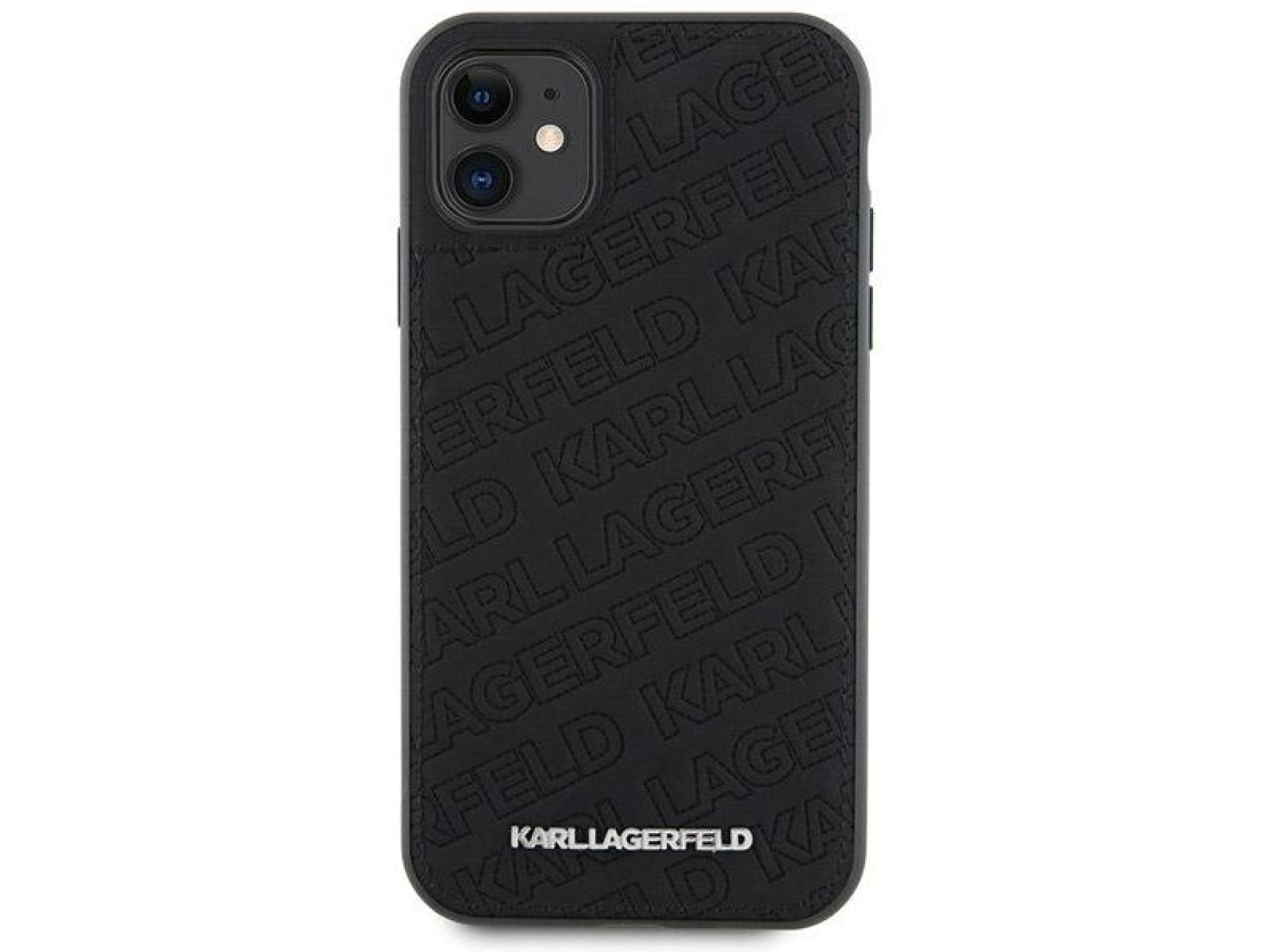 Funda Karl Lagerfeld con estampado acolchado K para iPhone 11 / Xr - negra