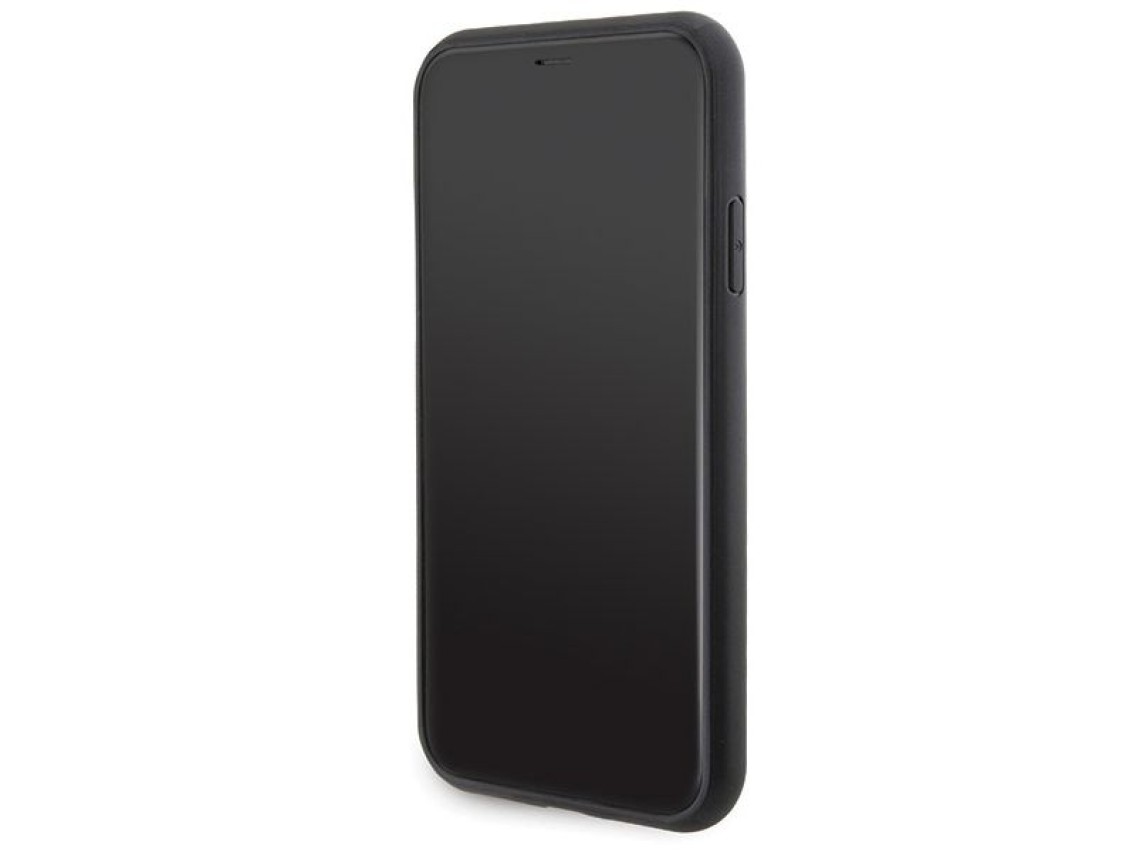Funda Karl Lagerfeld con estampado acolchado K para iPhone 11 / Xr - negra