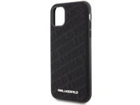 Funda Karl Lagerfeld con estampado acolchado K para iPhone 11 / Xr - negra