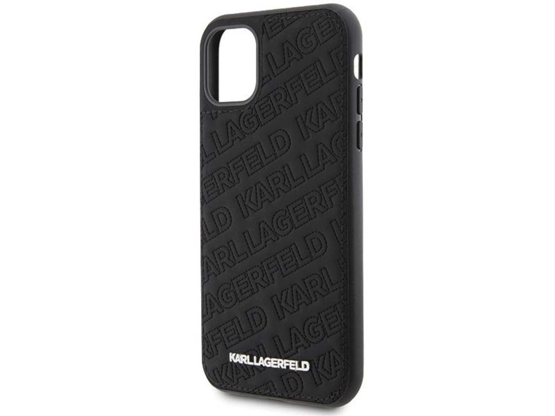 Funda Karl Lagerfeld con estampado acolchado K para iPhone 11 / Xr - negra