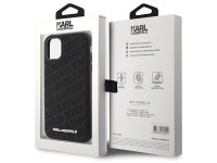 Funda Karl Lagerfeld con estampado acolchado K para iPhone 11 / Xr - negra