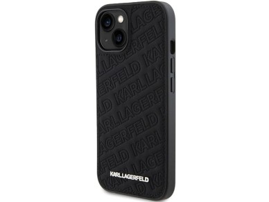 Karl Lagerfeld Quilted K Pattern case for iPhone 15 - black Karl Lagerfeld Quilted K Pattern case for iPhone 15 - black