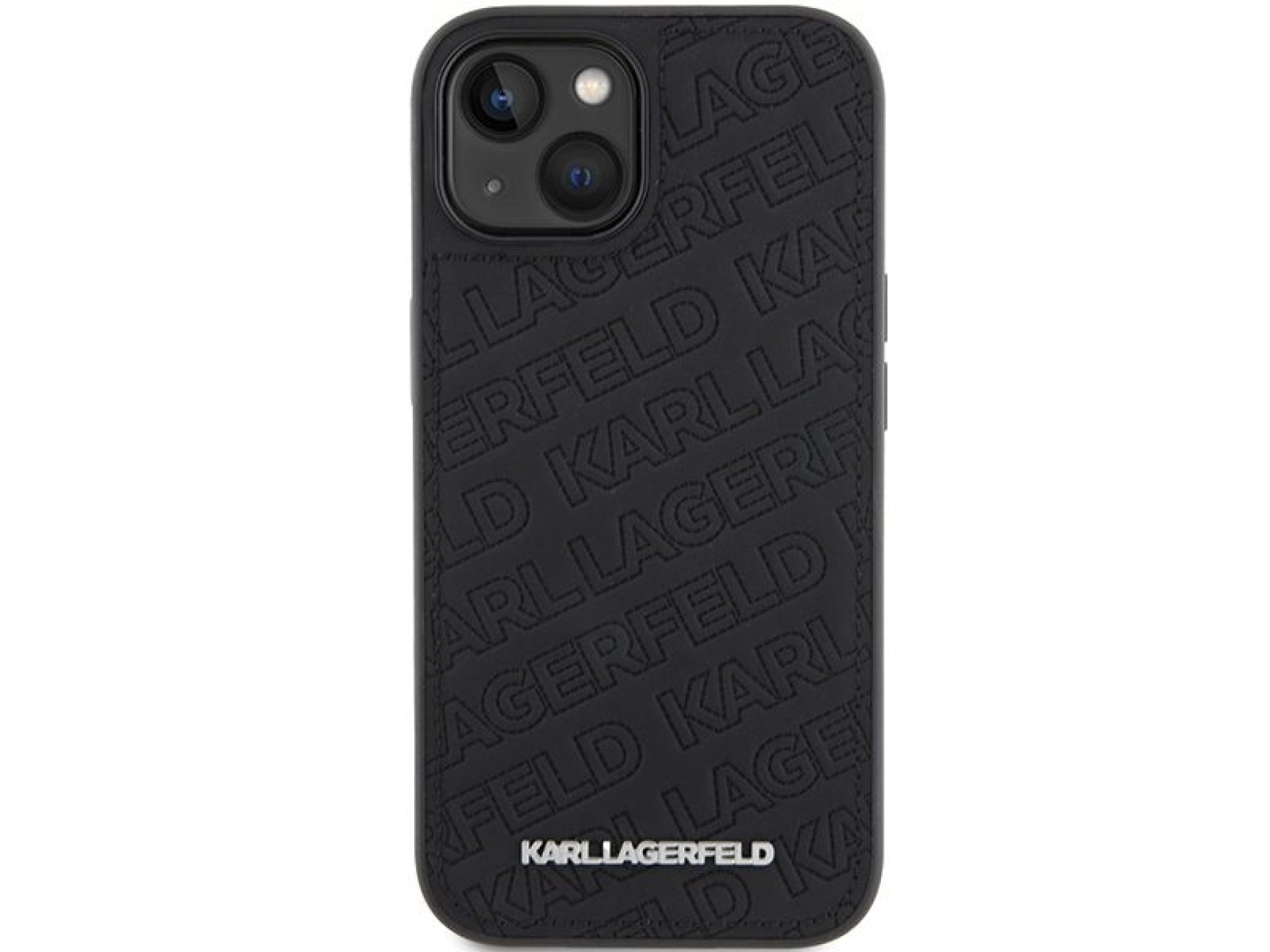 Karl Lagerfeld Quilted K Pattern case for iPhone 15 - black