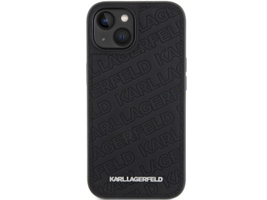 Karl Lagerfeld Quilted K Pattern case for iPhone 15 - black Karl Lagerfeld Quilted K Pattern case for iPhone 15 - black