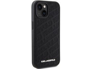 Karl Lagerfeld Quilted K Pattern case for iPhone 15 - black Karl Lagerfeld Quilted K Pattern case for iPhone 15 - black