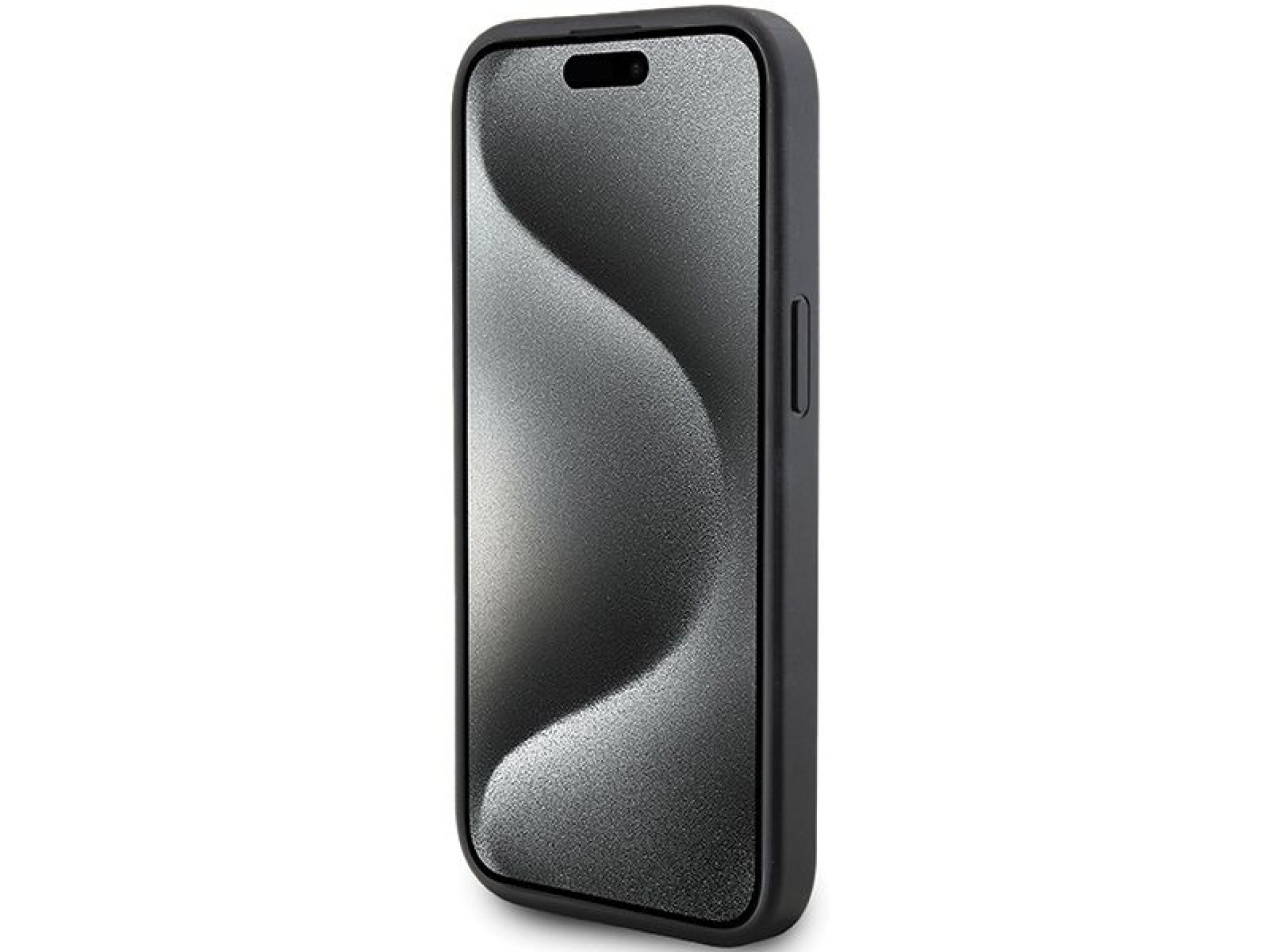 Capa Karl Lagerfeld com padrão K acolchoado para iPhone 15 Plus / 14 Plus - preta