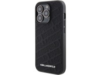 Capa para iPhone 15 Pro com estampa matelassê em K de Karl Lagerfeld - Preta Capa para iPhone 15 Pro com estampa matelassê em K de Karl Lagerfeld - Preta