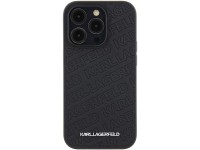 Capa para iPhone 15 Pro com estampa matelassê em K de Karl Lagerfeld - Preta Capa para iPhone 15 Pro com estampa matelassê em K de Karl Lagerfeld - Preta