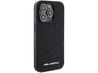 Capa para iPhone 15 Pro com estampa matelassê em K de Karl Lagerfeld - Preta Capa para iPhone 15 Pro com estampa matelassê em K de Karl Lagerfeld - Preta