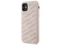 Karl Lagerfeld Quilted K Pattern case for iPhone 11 / Xr - pink