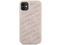 Karl Lagerfeld Quilted K Pattern case for iPhone 11 / Xr - pink