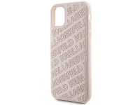 Karl Lagerfeld Quilted K Pattern case for iPhone 11 / Xr - pink