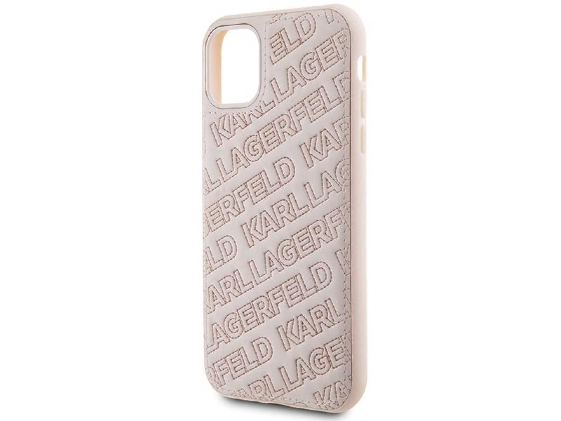 Karl Lagerfeld Quilted K Pattern case for iPhone 11 / Xr - pink