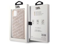Karl Lagerfeld Quilted K Pattern case for iPhone 11 / Xr - pink