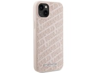 Karl Lagerfeld Quilted K Pattern case for iPhone 15 Plus / 14 Plus - pink Karl Lagerfeld Quilted K Pattern case for iPhone 15 Plus / 14 Plus - pink