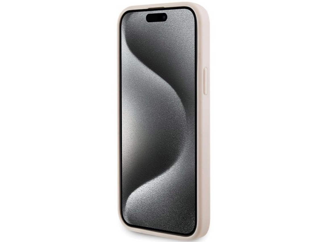 Karl Lagerfeld Quilted K Pattern case for iPhone 15 Plus / 14 Plus - pink