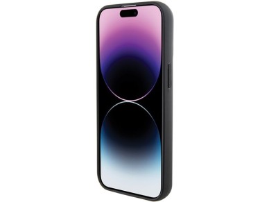 Funda Karl Lagerfeld Fixed Glitter Ikonik Logo Metal Pin para iPhone 15 - negra Funda Karl Lagerfeld Fixed Glitter Ikonik Logo Metal Pin para iPhone 15 - negra