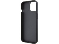 Capa para iPhone 15 com alfinete de metal e logo Karl Lagerfeld Fixed Glitter Ikonik - preta Capa para iPhone 15 com alfinete de metal e logo Karl Lagerfeld Fixed Glitter Ikonik - preta