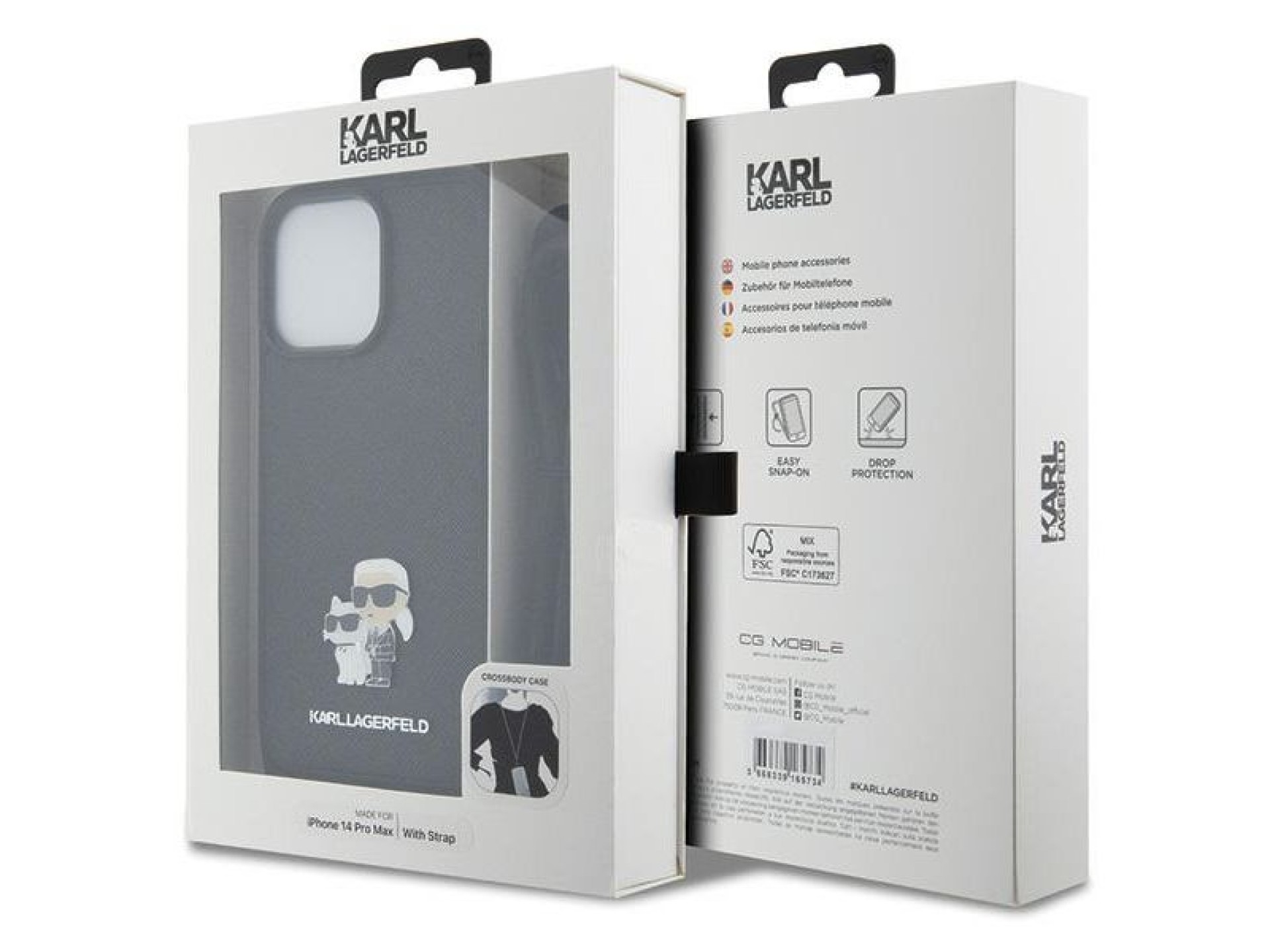 Capa Karl Lagerfeld KLHCP14XSAKCPSK para iPhone 14 Pro Max 6.7