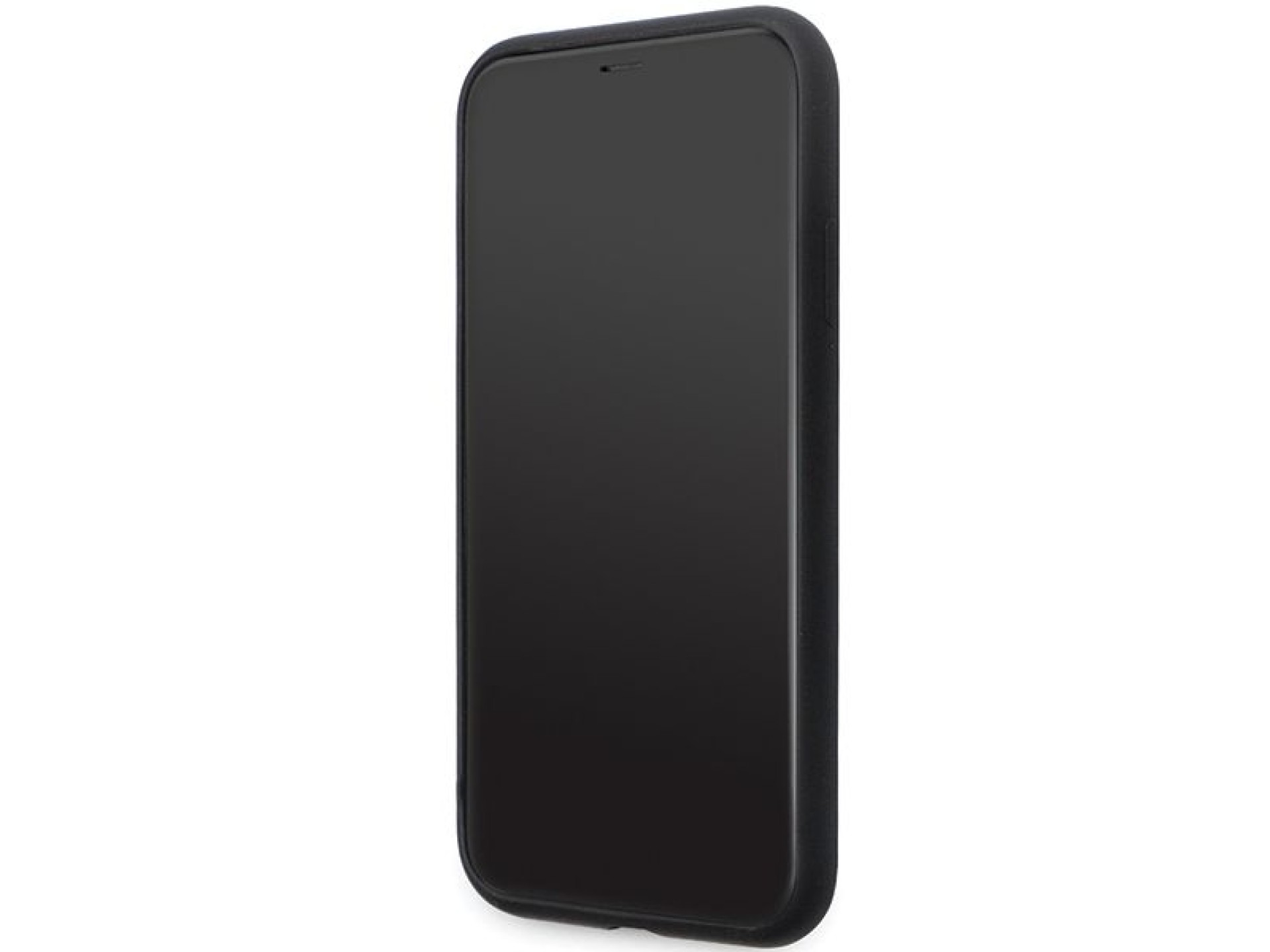 Karl Lagerfeld KLHCN61SMHKNPK case for iPhone 11 / Xr - black Silicone Ikonik Metal Pin