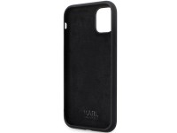 Karl Lagerfeld KLHCN61SMHKNPK case for iPhone 11 / Xr - black Silicone Ikonik Metal Pin Karl Lagerfeld KLHCN61SMHKNPK case for iPhone 11 / Xr - black Silicone Ikonik Metal Pin
